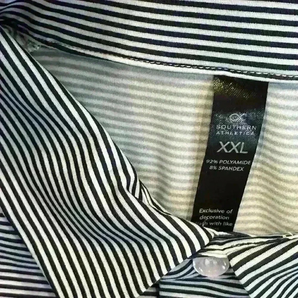 Southern Athletica Short Sleeve 1/4 Button Golf Performance Polo Shirt Mens XXL - Picture 4 of 13